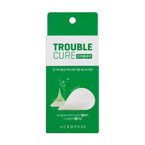 Trouble Cure Microneedle Acne Patches - 6 Pack (6 Patches + 6 Prep Wipes)