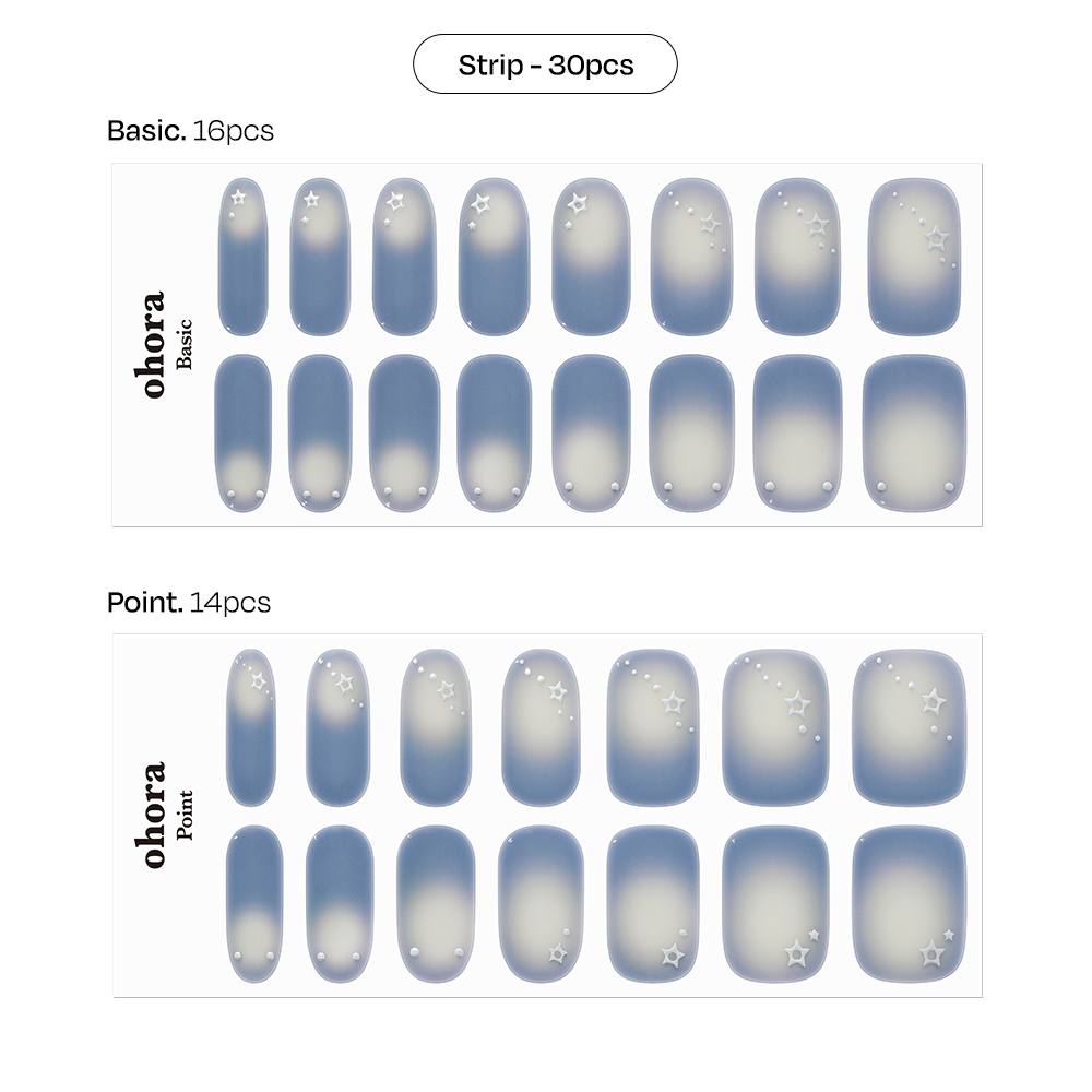 Semi-Cured Gel Nail - N Vintage Star (30pcs) - Image 4