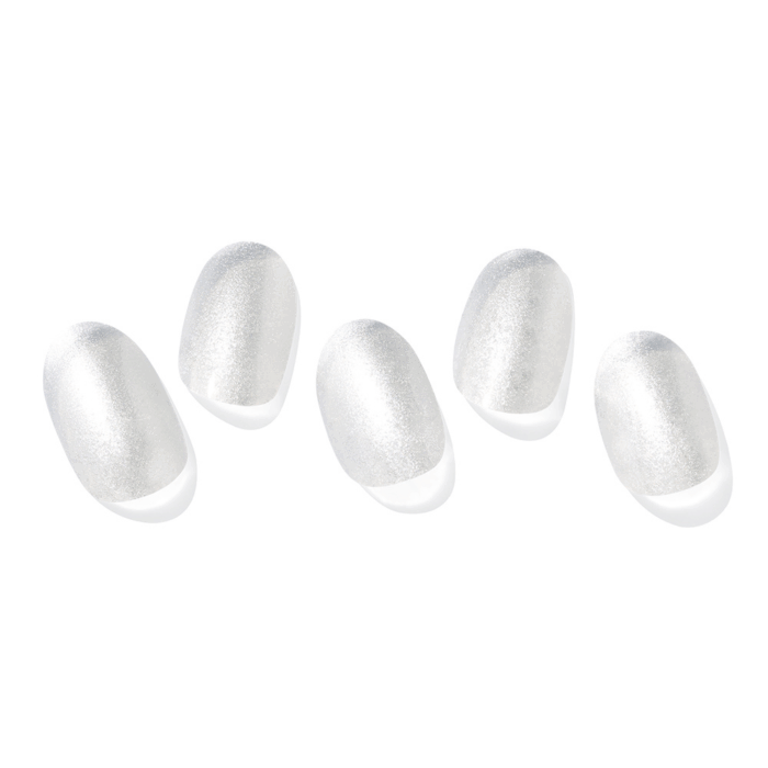 Semi-Cured Gel Nail - N Silver Chrome (30pcs)